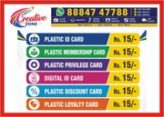 Creative Zone  | Affordable Plastic Card Printing Only ₹15